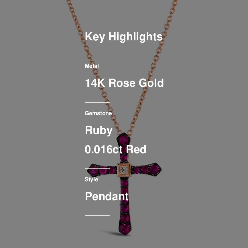 Le Vian Pendant featuring Passion Ruby Nude Diamonds set in 14K Rose Gold