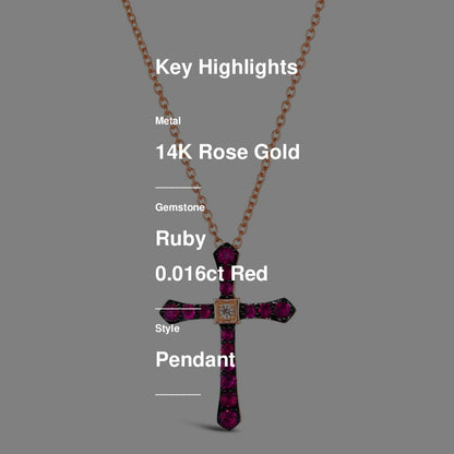 Le Vian Pendant featuring Passion Ruby Nude Diamonds set in 14K Rose Gold