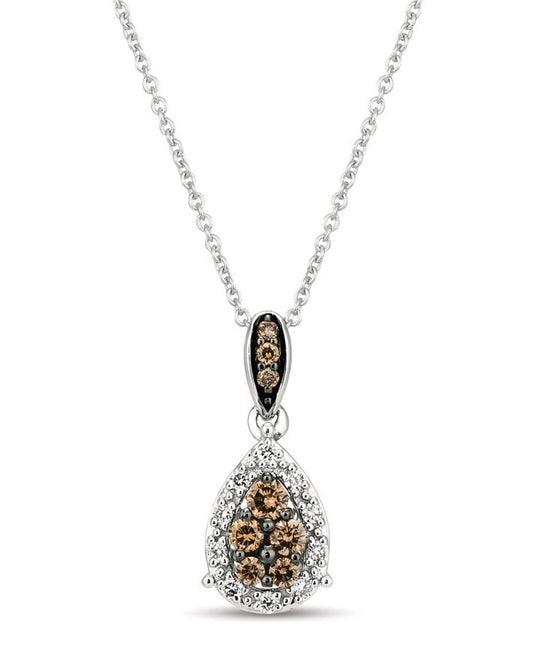 14K WHITE GOLD DIAMOND  PENDANT