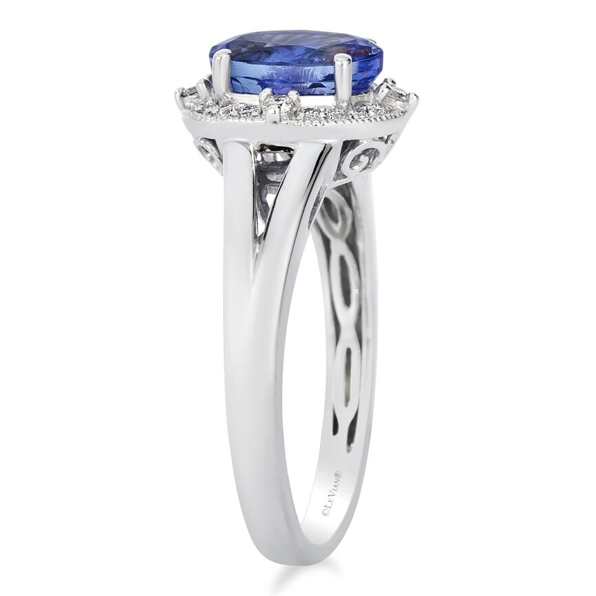Le Vian Grand Sample Sale Ring featuring Blueberry Tanzanite White Diamonds set in 14K White Gold