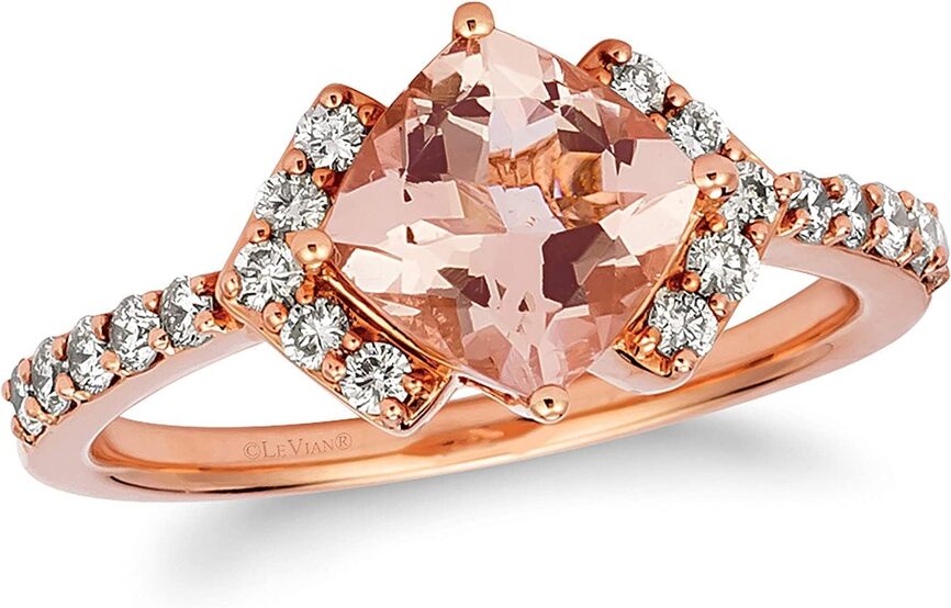 Le Vian Ring featuring Peach Morganite Nude Diamonds set in 14K Rose Gold