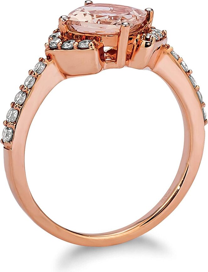Le Vian Ring featuring Peach Morganite Nude Diamonds set in 14K Rose Gold