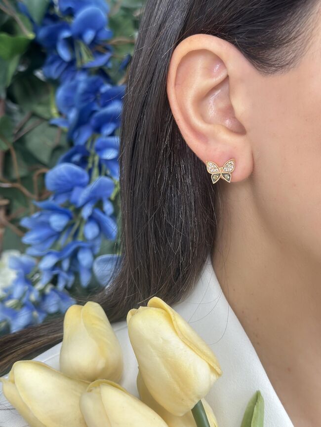 Le Vian Earrings featuring Chocolate Diamonds, Nude Diamonds set in 14K Rose Gold