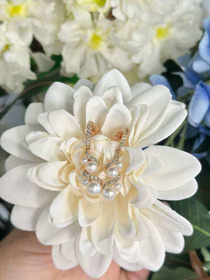 Le Vian Earrings featuring White Pearls Nude Diamonds set in 14K Rose Gold