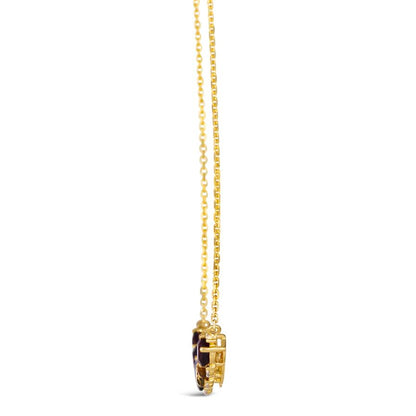 Le Vian Necklace featuring Raspberry Rhodolite, Blueberry Sapphire, Forest Green Tsavorite, Passion Fruit Tourmaline, Grape Amethyst, Light Citrine, Cinnamon Citrine Nude Diamonds set in 14K Yellow Gold