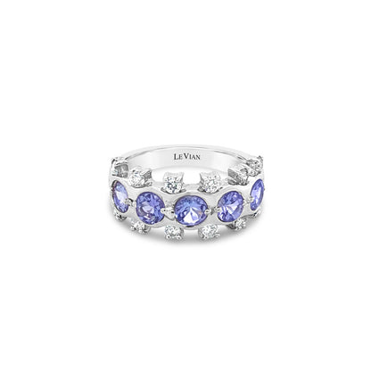 Le Vian Grand Sample Sale Ring featuring Blueberry Tanzanite  set in 14K White Gold - BirthStone.com