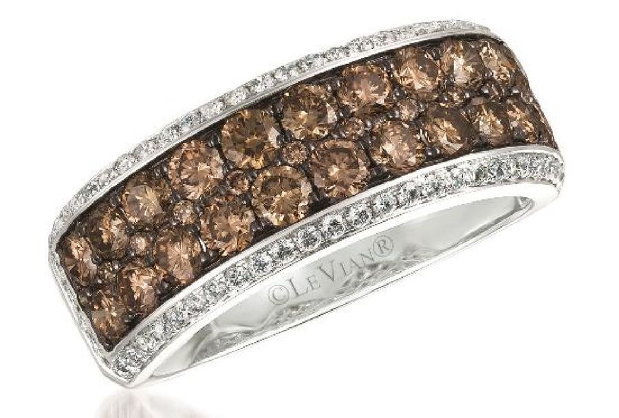 Le Vian Ring featuring Chocolate Diamonds, Nude Diamonds set in 14K White Gold - BirthStone.com