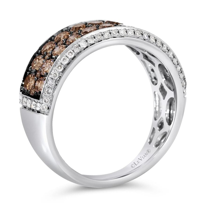 Le Vian Ring featuring Chocolate Diamonds, Nude Diamonds set in 14K White Gold