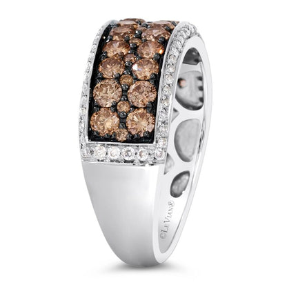 Le Vian Ring featuring Chocolate Diamonds, Nude Diamonds set in 14K White Gold