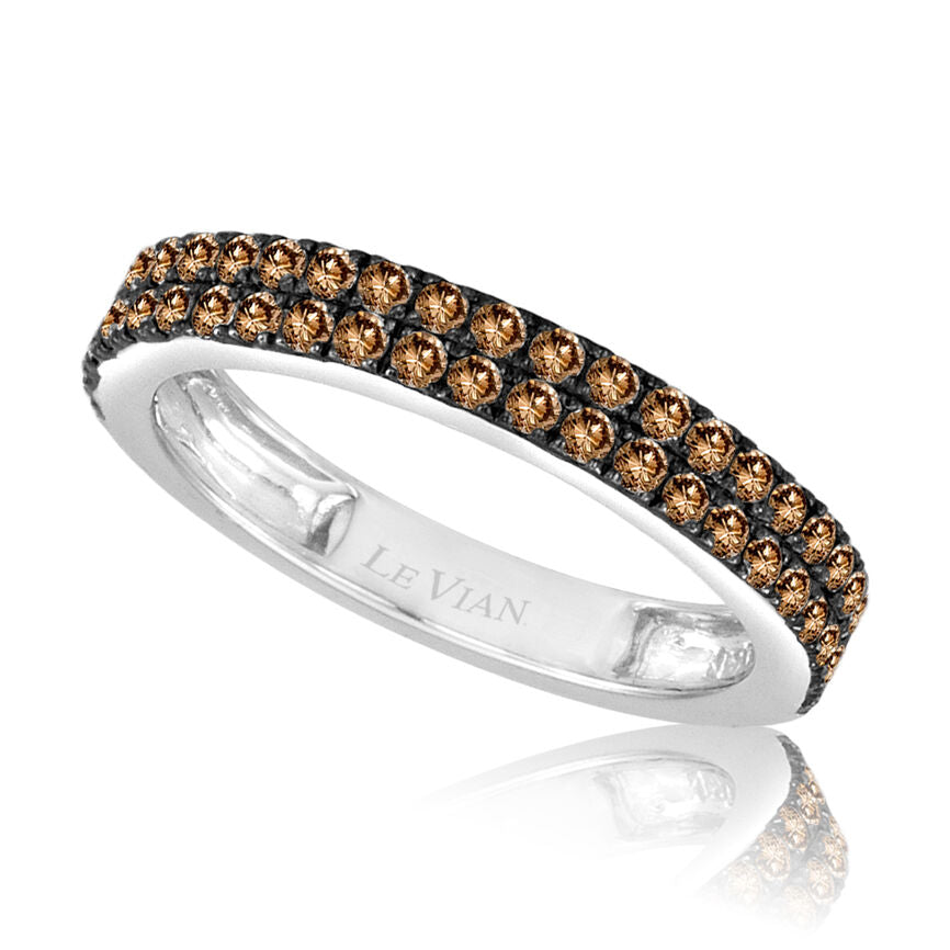 Le Vian Grand Sample Sale Ring featuring Chocolate Diamonds set in 14K White Gold - BirthStone.com