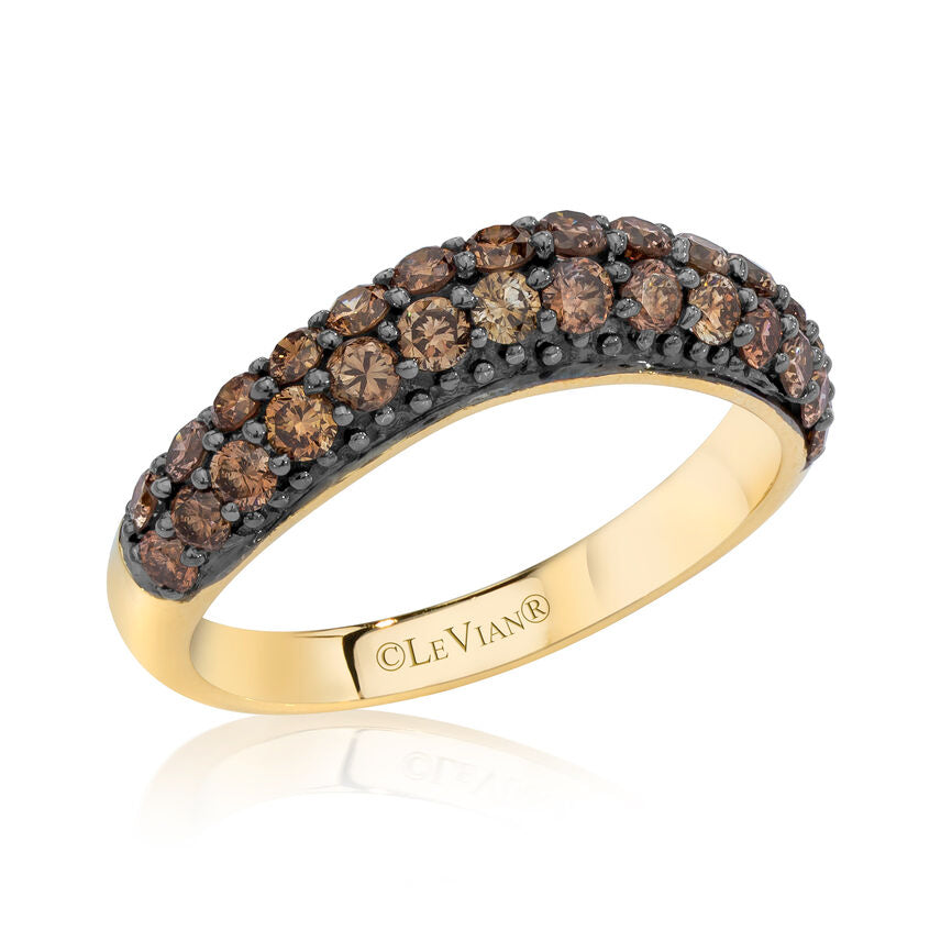 Le Vian Grand Sample Sale Ring featuring Chocolate Diamonds set in 14K Yellow Gold - BirthStone.com