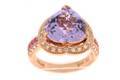 14K STRAWBERRY GOLD DIAMOND PINK AMETHYST, PINK SA
