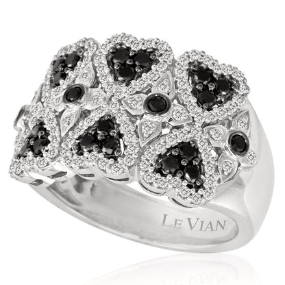 Le Vian Ring featuring Blackberry Diamonds, White Diamonds set in 14K White Gold - BirthStone.com