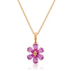 14K STRAWBERRY GOLD PINK SAPPHIRE PENDANT