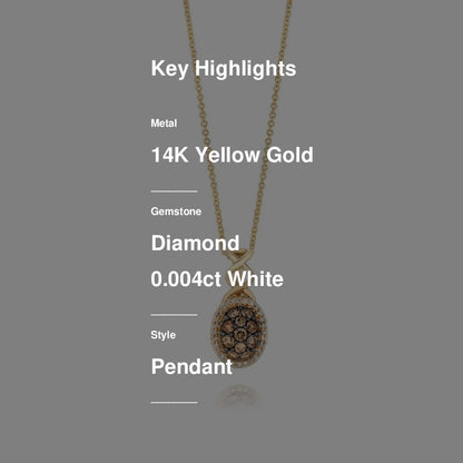 Le Vian Grand Sample Sale Pendant featuring Chocolate Diamonds, White Diamonds set in 14K Yellow Gold