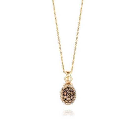 Le Vian Grand Sample Sale Pendant featuring Chocolate Diamonds, White Diamonds set in 14K Yellow Gold - BirthStone.com