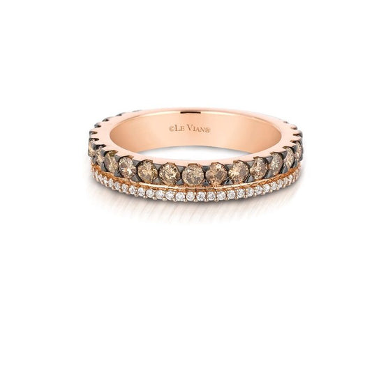 Le Vian Grand Sample Sale Ring featuring Chocolate Diamonds, White Diamonds set in 14K Rose Gold - BirthStone.com