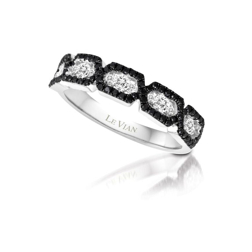 Le Vian Red Carpet Ring featuring White Diamonds, Blackberry Diamonds set in 14K White Gold - BirthStone.com