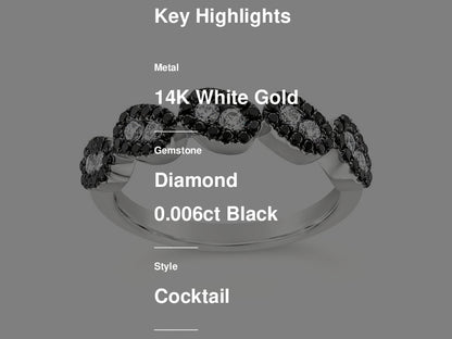 Le Vian Red Carpet Ring featuring White Diamonds, Blackberry Diamonds set in 14K White Gold