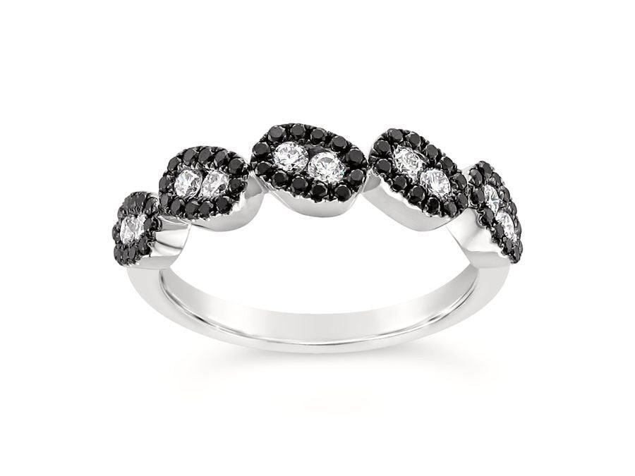 Le Vian Red Carpet Ring featuring White Diamonds, Blackberry Diamonds set in 14K White Gold - BirthStone.com