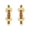 14K YELLOW GOLD DIAMOND  EARRINGS