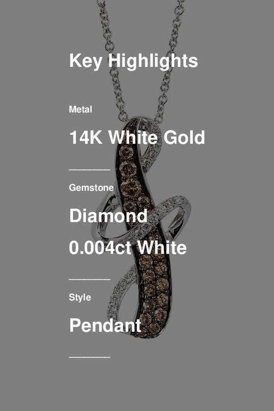 Le Vian Grand Sample Sale Pendant featuring Chocolate Diamonds, White Diamonds set in 14K White Gold