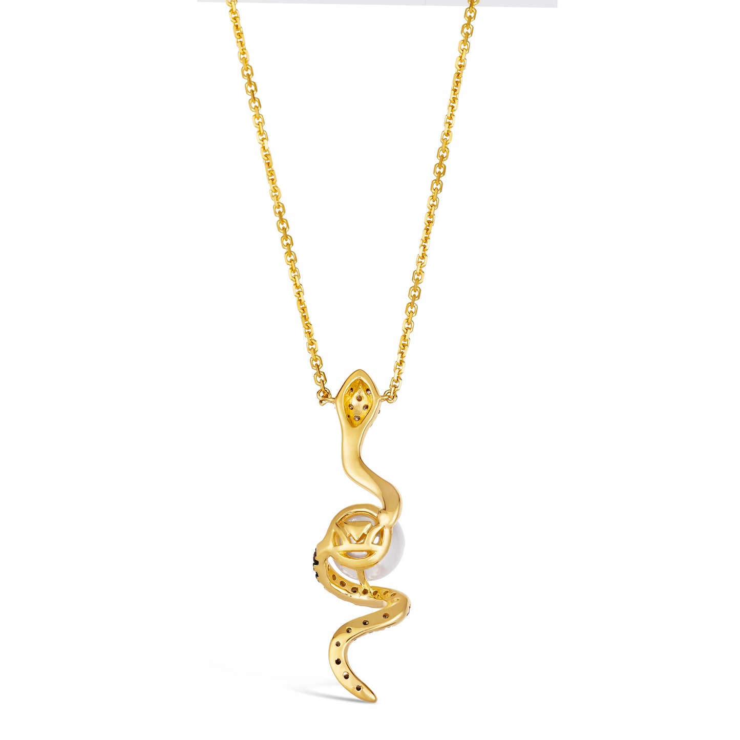 Le Vian Chocolatier Pendant featuring Vanilla Pearls Chocolate Diamonds set in 14K Yellow Gold - BirthStone.com