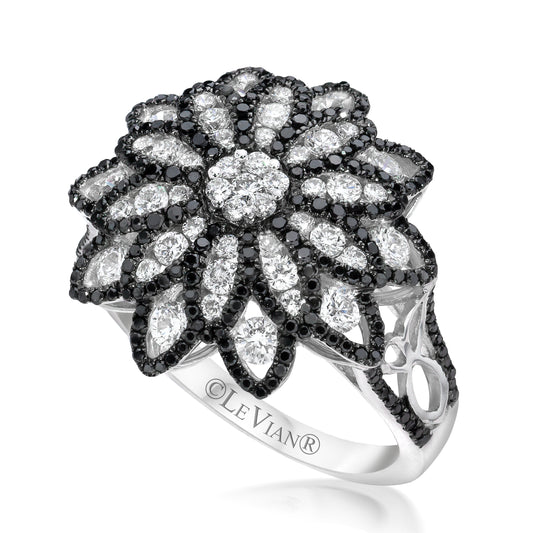 Le Vian Red Carpet Ring featuring Vanilla Diamonds, Blackberry Diamonds set in 14K Vanilla Gold