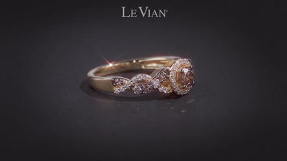 LeVian Ring Chocolate Diamond in 14K Yellow Gold 3/4 cts Size 5