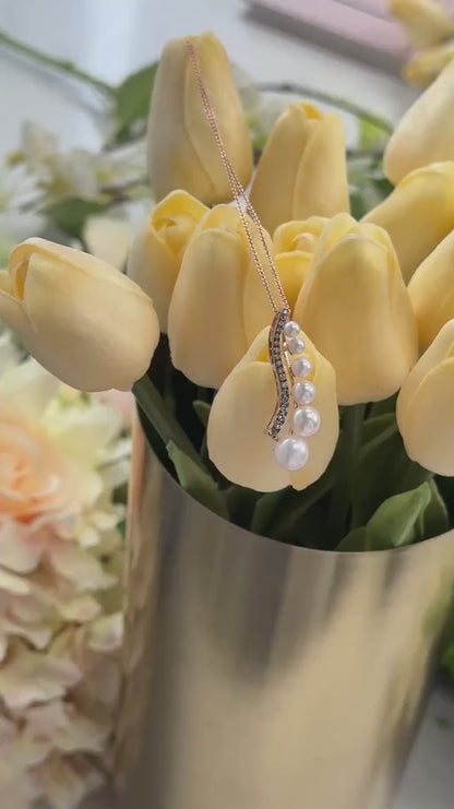 Le Vian Chocolatier Pendant featuring White Pearls Chocolate Diamonds set in 14K Rose Gold