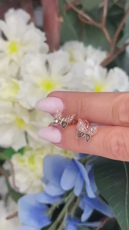 Le Vian Earrings featuring Chocolate Diamonds, Nude Diamonds set in 14K Rose Gold
