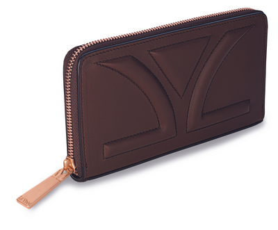 "Liz" Wallet - Chocolate Leather