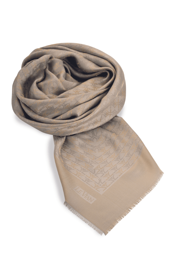 Lurex« Pashmina - Beach Sand & Gold Lurex« - BirthStone.com