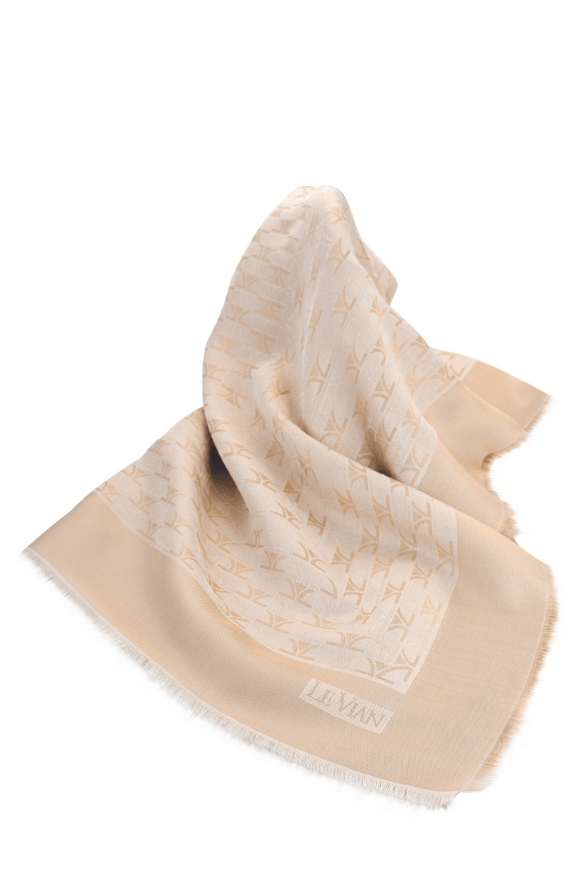 Lurex« Pashmina - Vanilla & Gold Lurex« - BirthStone.com