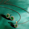 Birthstone Pendant featuring New Emerald Nude Diamonds set in 14K Strawberry Gold