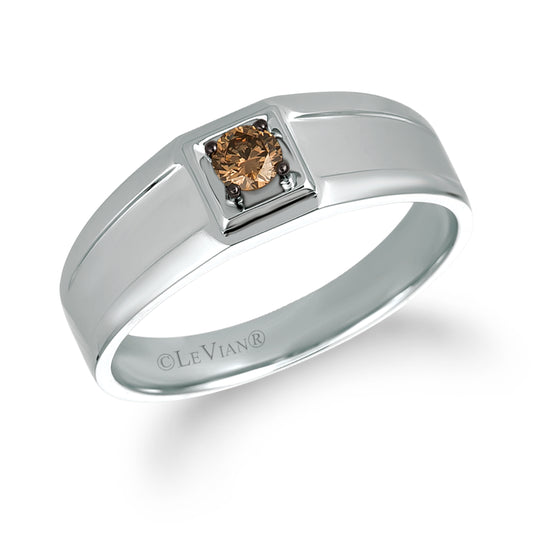 Le Vian Chocolatier Ring featuring Chocolate Diamonds set in 14K Vanilla Gold - BirthStone.com