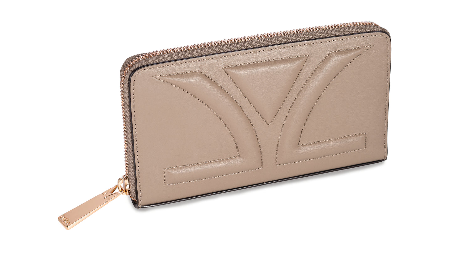 Le Vian Beach Sand/Strawberry Gold Butter Leather Liz Wallet - BirthStone.com