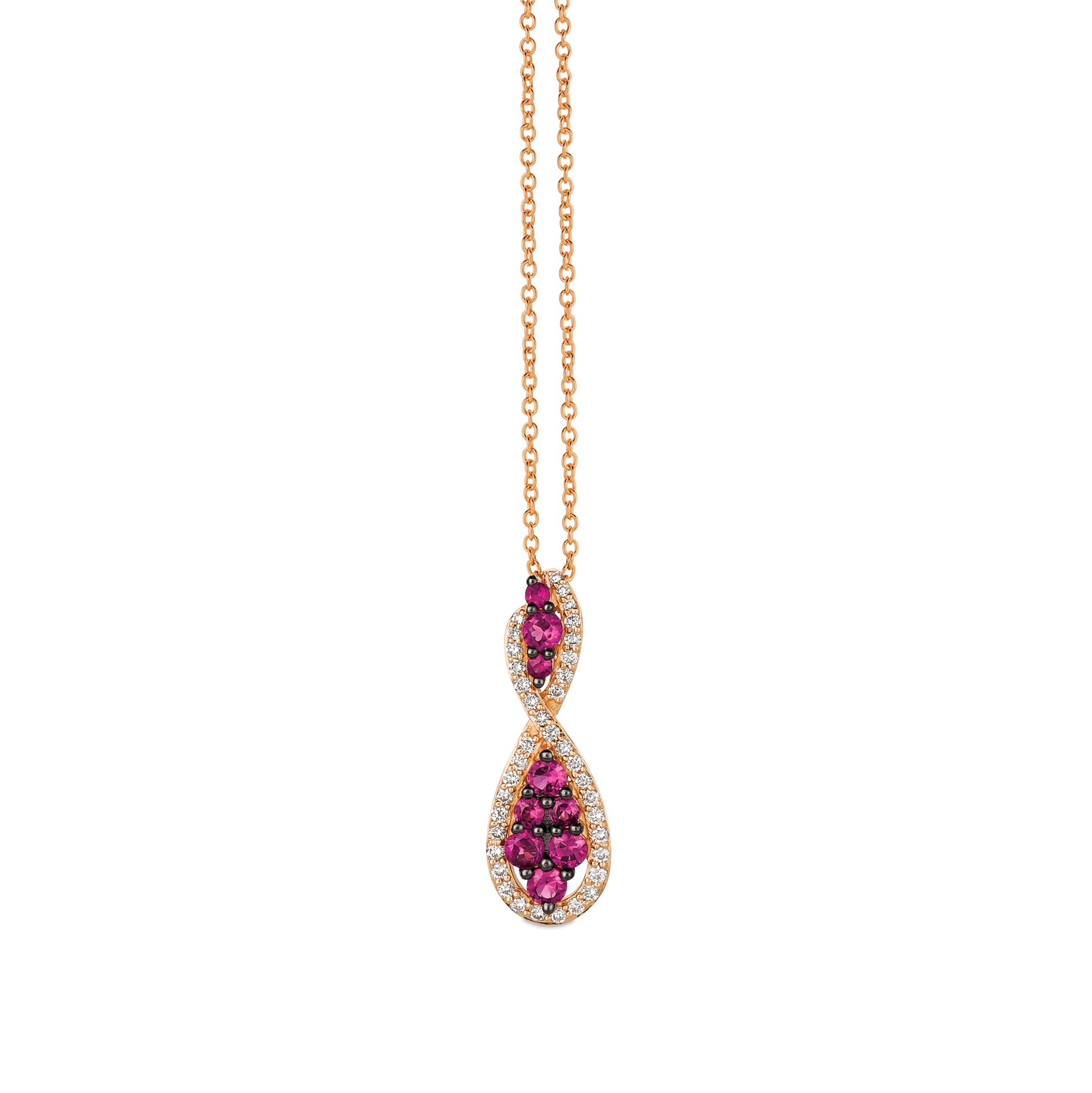 Le Vian Pendant featuring Passion Ruby Vanilla Diamonds set in 14K Strawberry Gold - BirthStone.com